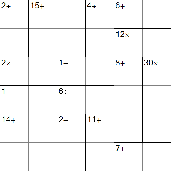 Calcudoku - Easy