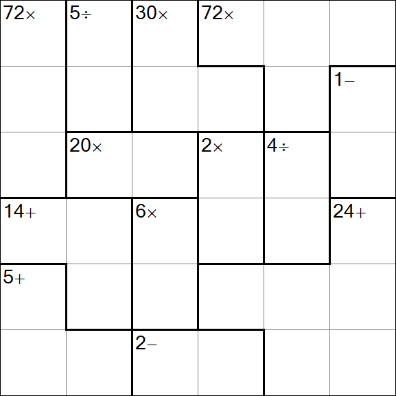 Calcudoku - Easy
