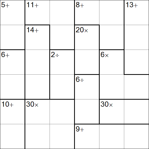 Calcudoku - Easy
