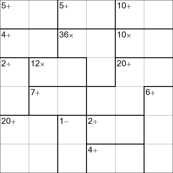 Calcudoku - Easy