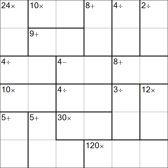 Calcudoku - Easy