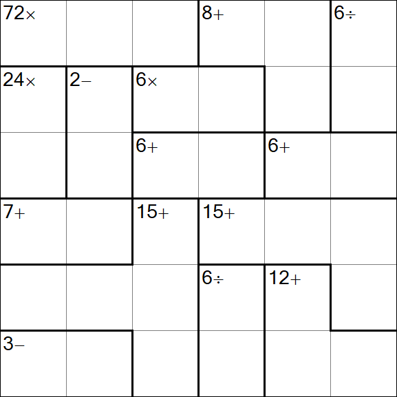 Calcudoku - Easy