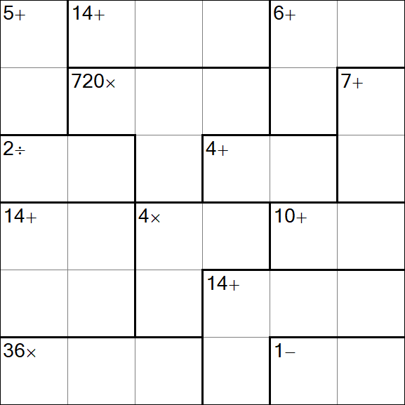 Calcudoku - Easy