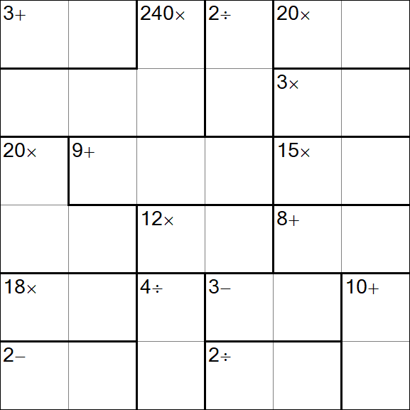 Calcudoku - Easy