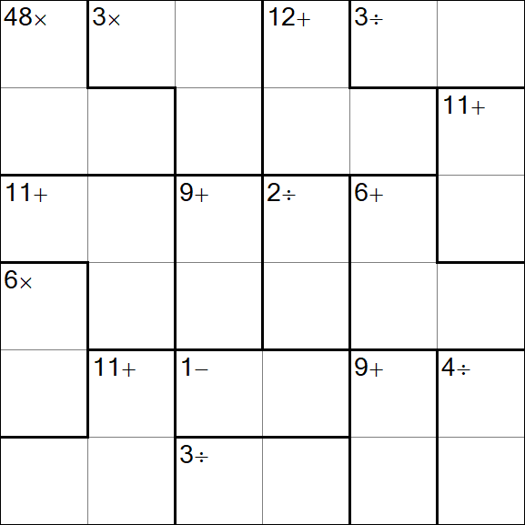 Calcudoku - Easy