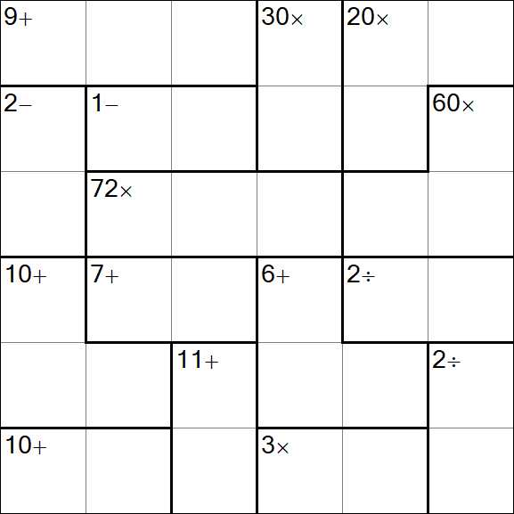 Calcudoku - Easy