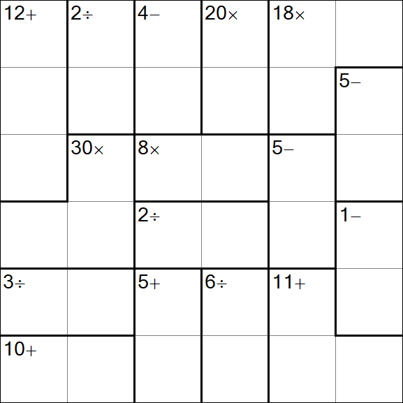 Calcudoku - Easy