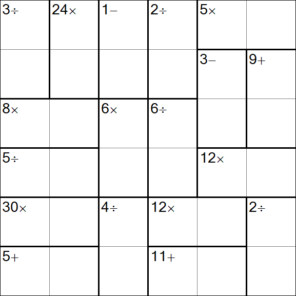 Calcudoku - Easy