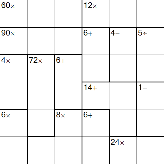 Calcudoku - Easy