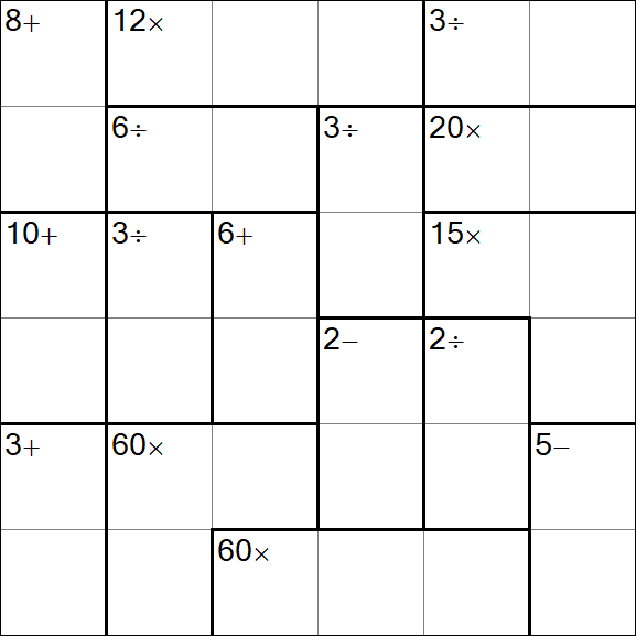 Calcudoku - Easy
