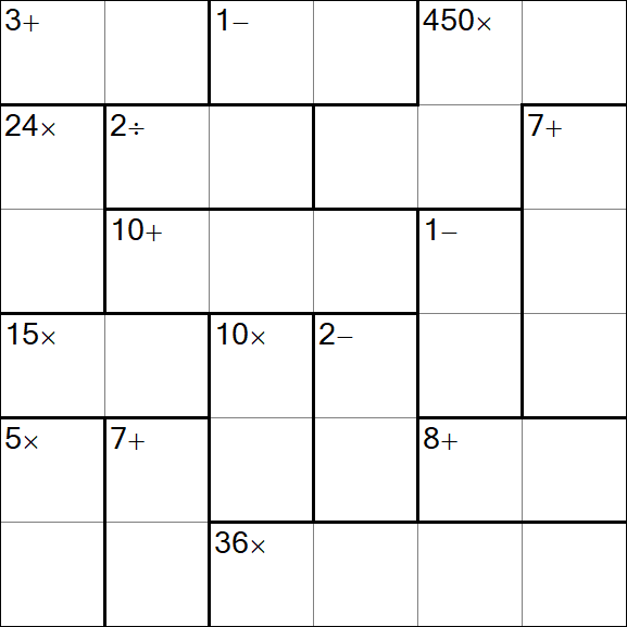 Calcudoku - Easy