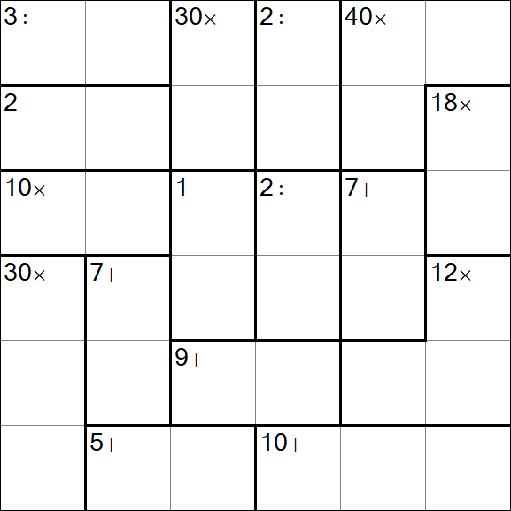 Calcudoku - Easy