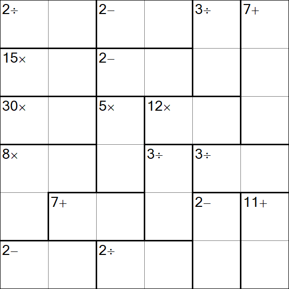 Calcudoku - Easy