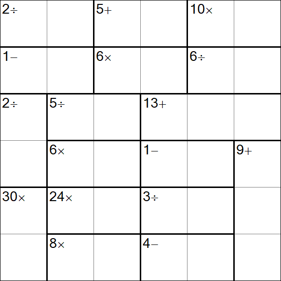 Calcudoku - Easy
