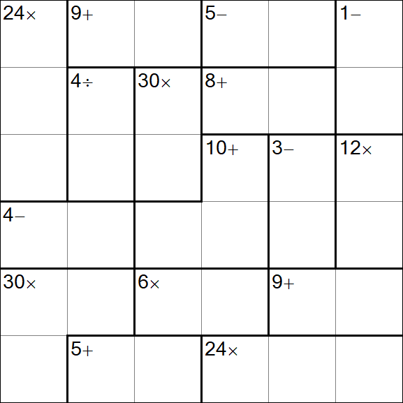 Calcudoku - Easy