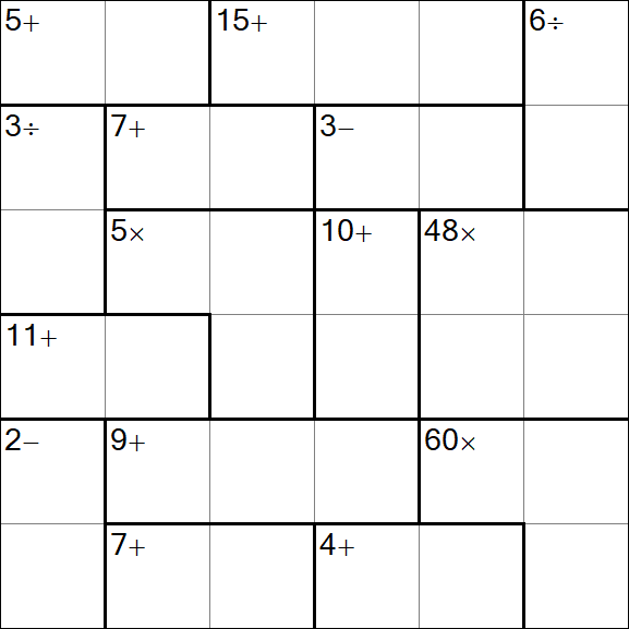 Calcudoku - Easy