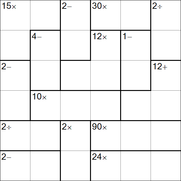 Calcudoku - Easy