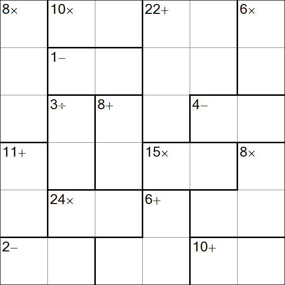 Calcudoku - Easy