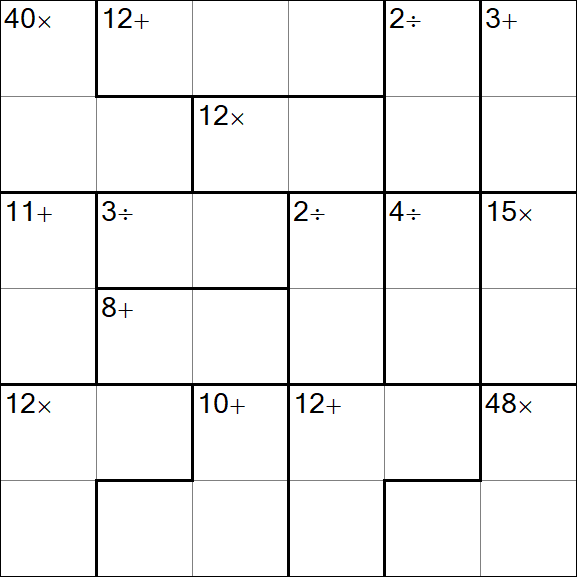 Calcudoku - Easy