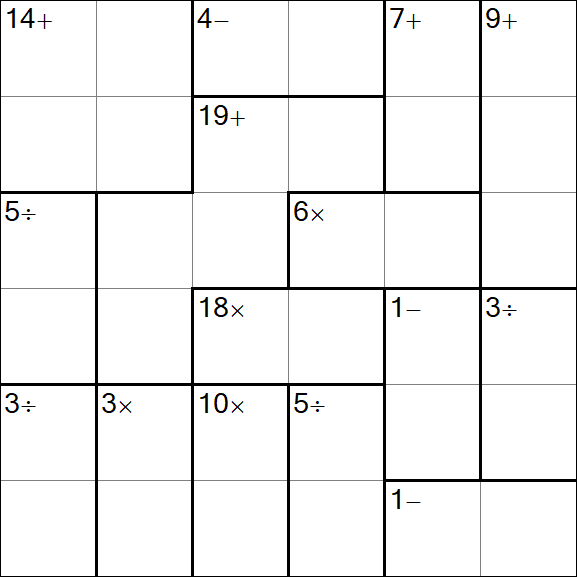 Calcudoku - Easy