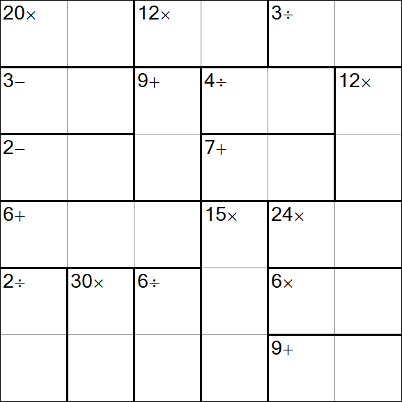 Calcudoku - Easy