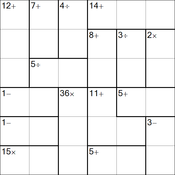 Calcudoku - Easy