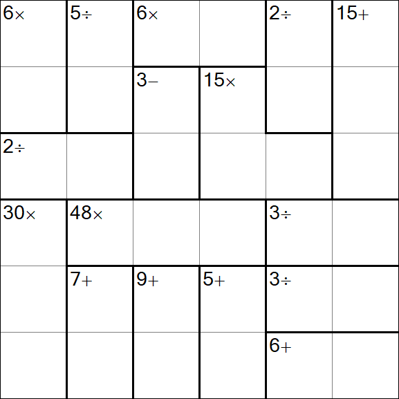 Calcudoku - Easy