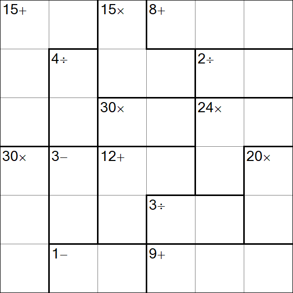 Calcudoku - Easy