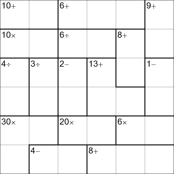 Calcudoku - Easy