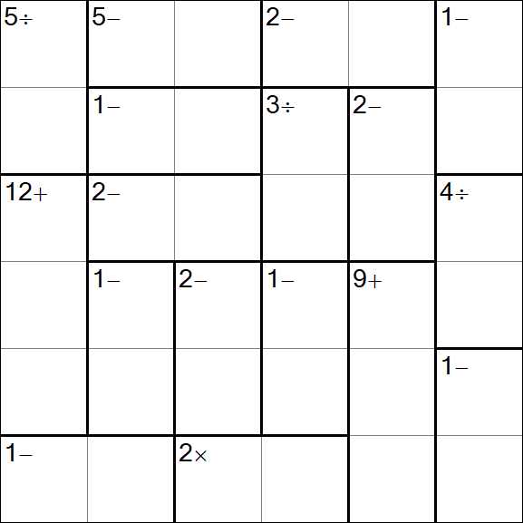 Calcudoku - Easy