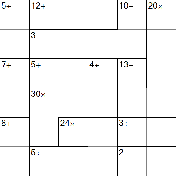 Calcudoku - Easy