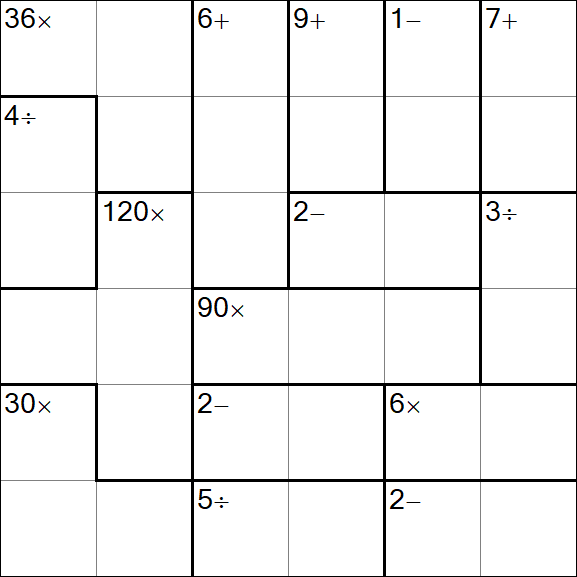 Calcudoku - Easy