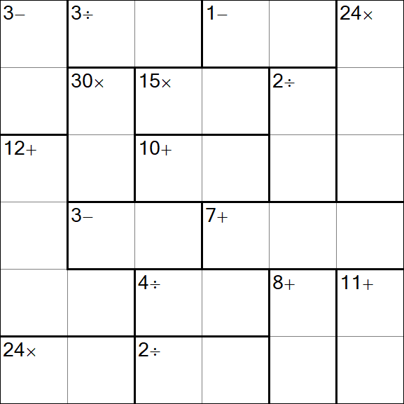 Calcudoku - Easy