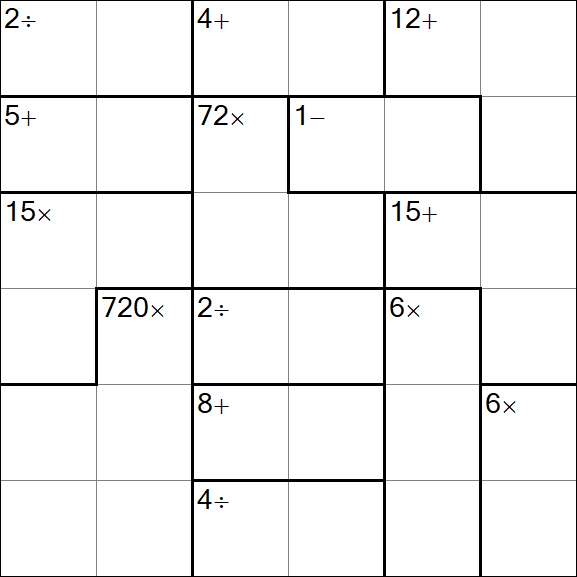 Calcudoku - Easy