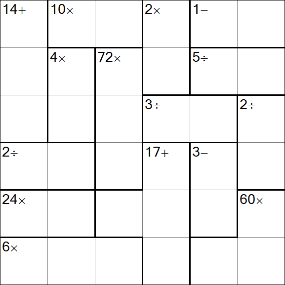 Calcudoku - Easy