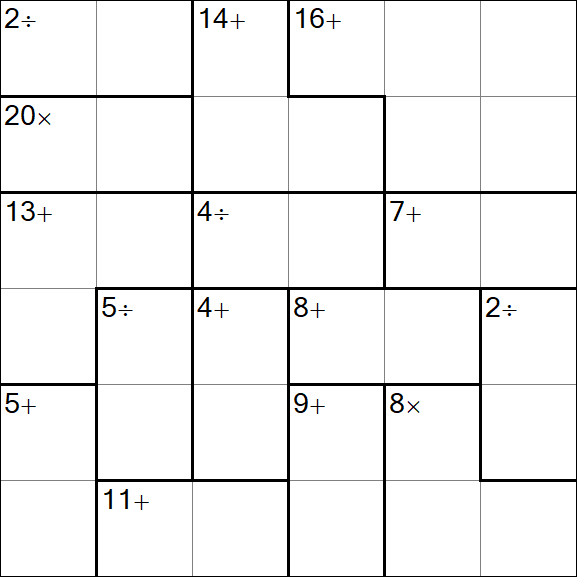 Calcudoku - Easy