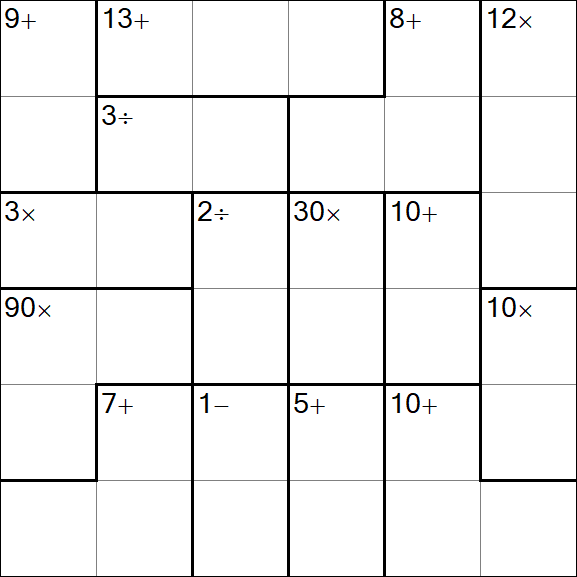 Calcudoku - Easy