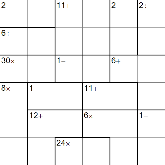 Calcudoku - Easy
