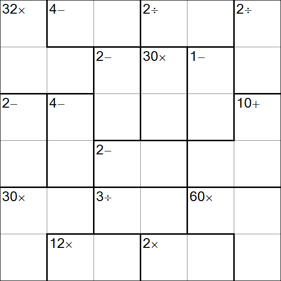 Calcudoku - Easy