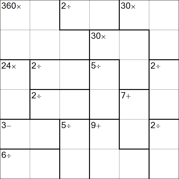 Calcudoku - Easy