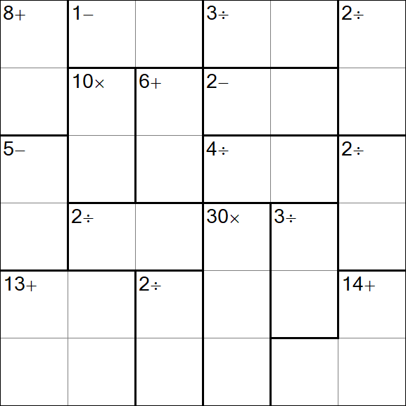 Calcudoku - Easy