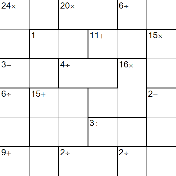 Calcudoku - Easy