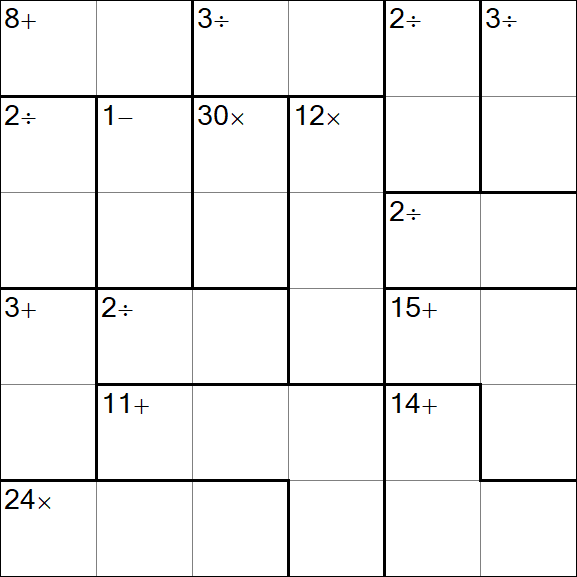 Calcudoku - Easy