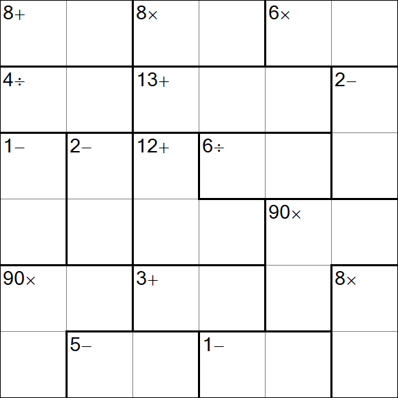 Calcudoku - Easy