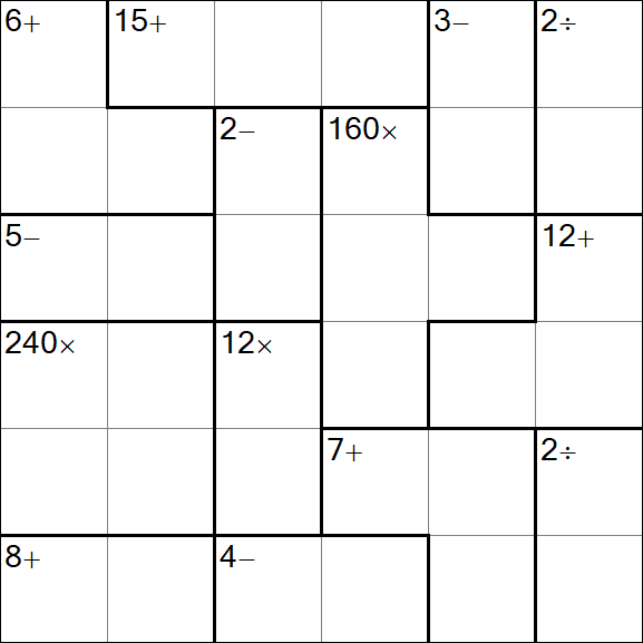 Calcudoku - Easy
