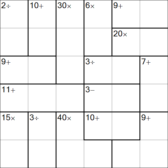 Calcudoku - Easy