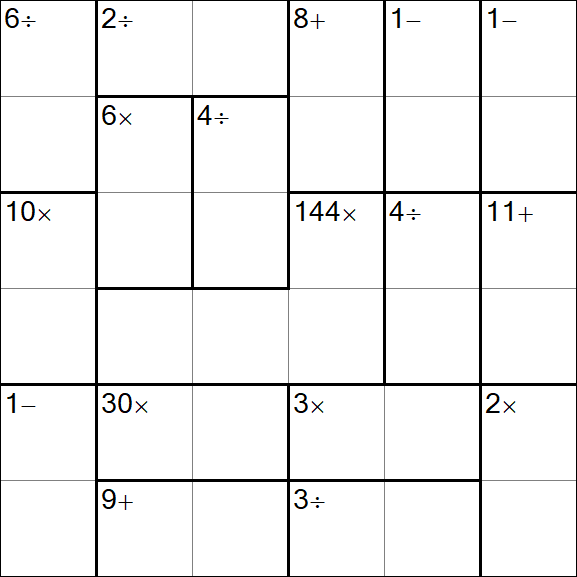 Calcudoku - Easy