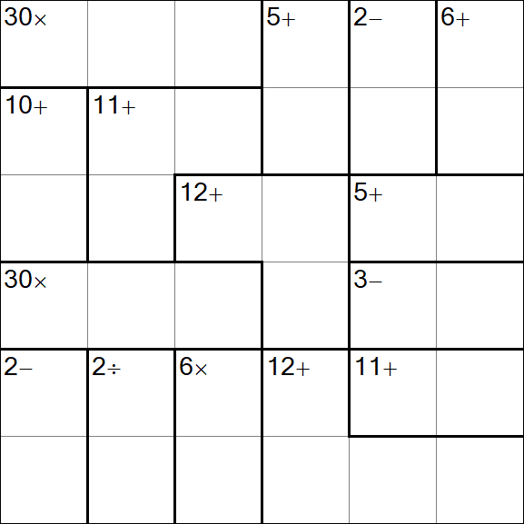 Calcudoku - Hard