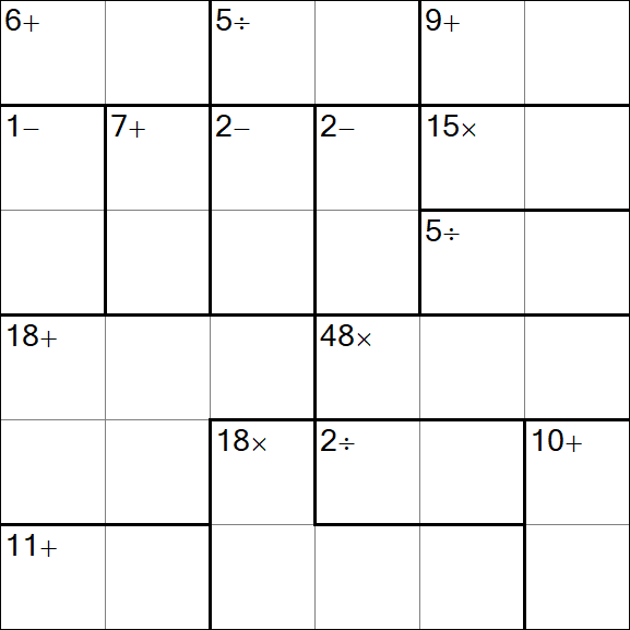 Calcudoku - Hard