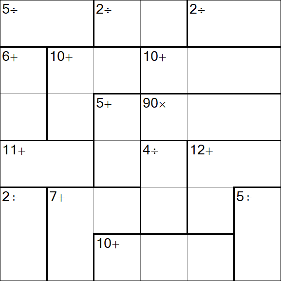 Calcudoku - Hard